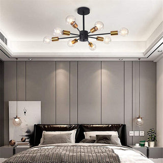 Kade Sputnik Chandelier Modern  Sculptural Spiral LED Fixture