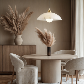 Inigo Marble Alabaster Hanging Lamps Modern  Sculptural Spiral LED Fixture