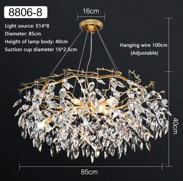 European Luxury Chandelier Modern Handcrafted Artisan Ceiling Light - Zynella