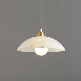 Inigo Marble Alabaster Hanging Lamps Modern  Sculptural Spiral LED Fixture