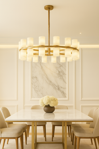 Kian Marble Lamp Modern  Art Deco Inspired Illumination