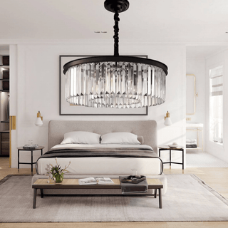 Helena Crystal Pendant Modern  Rustic Industrial Hanging Lamp
