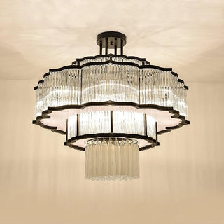 Layered Illume Pendant Modern  Ornate Antique Finish Fixture