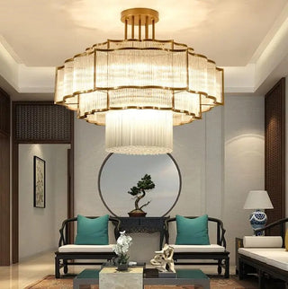 Layered Illume Pendant Modern  Ornate Antique Finish Fixture