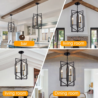 Industrial Cage Ceiling Light – Jules Metal Drum Shade Lamp
