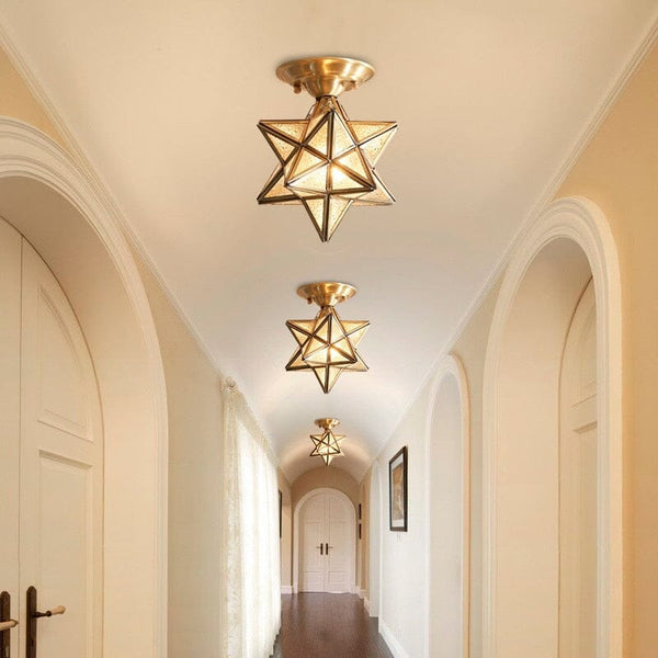 American Vintage Ceiling Lights Modern Handcrafted Artisan Ceiling Light - Zynella