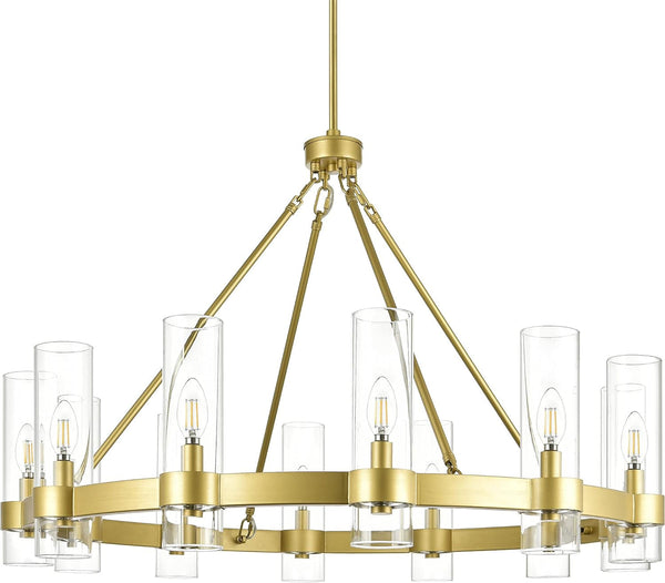 Esme Farmhouse Glass Chandelier Modern Luxury Marble Base Table Lamp - Zynella