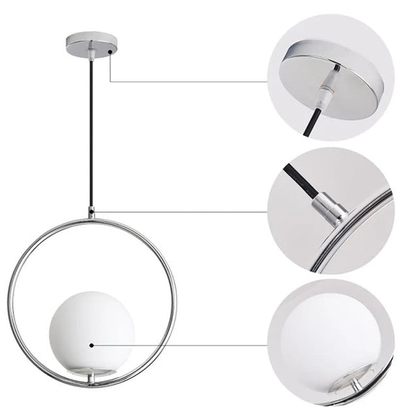Astrid Scandinavian pendants Modern Luxury Gold Frame Light Fitting - Zynella