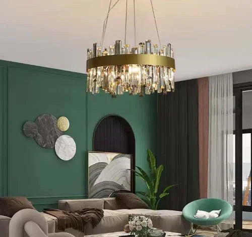 LED lighting for homes with modern chandelier