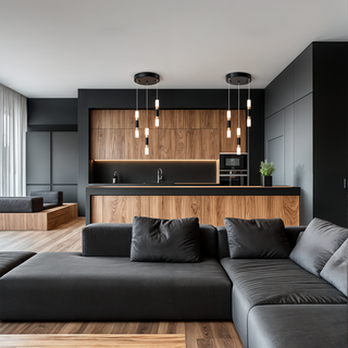 Camille Pendant Chandelier Modern  Sleek Linear Suspension Light