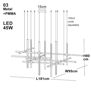 Stralix Minimalist Chandeliers Stylish Modern  Handcrafted Artisan Ceiling Light