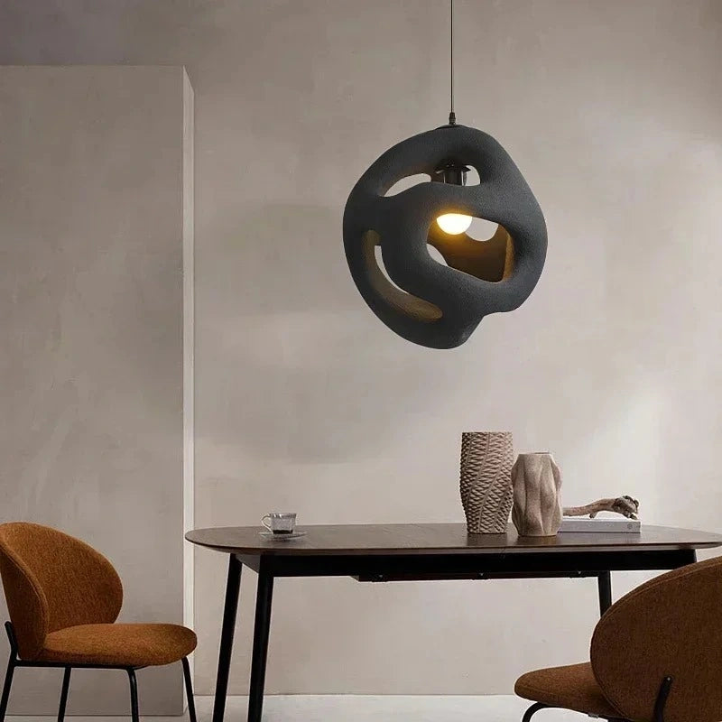 Zynella Yugen Sculptural Resin LED Pendant Light