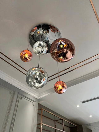 Luna Pendant Chandelier Modern  Sculptural Spiral LED Fixture