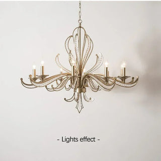 Opulent Bloom Crystal Chandelier Luxurious Modern  Minimalist Round Flush Mount