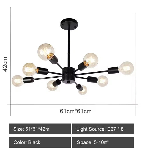 Kade Sputnik Modern Chandelier