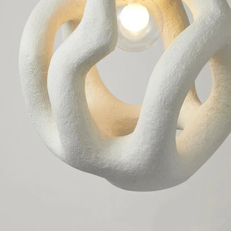 Zynella Yugen Sculptural Resin LED Pendant Light
