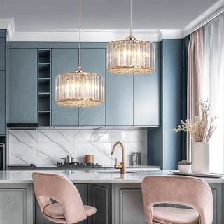 Danielle Crystal Pendant Modern  Contemporary Crystal Statement Fixture