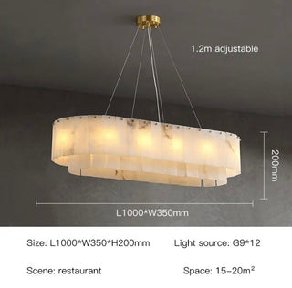 Unity Alabaster Chandelier Decorative Modern  Minimalist Round Flush Mount