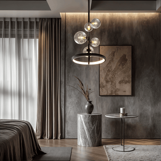 Lucian Bubble Chandelier Modern  Sculptural Spiral LED Fixture