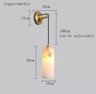 Ethereal Glow Marble Pendant Modern  Minimalist Round Flush Mount