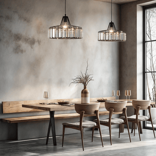 Serenity Crystal Pendant Lamp Opulent Modern  Handcrafted Artisan Ceiling Light