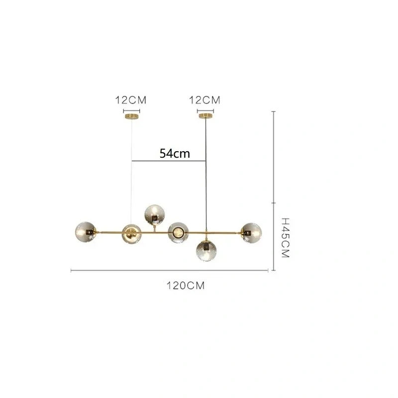 Amanda Glass Chandelier