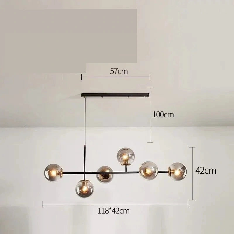 Amanda Glass Chandelier