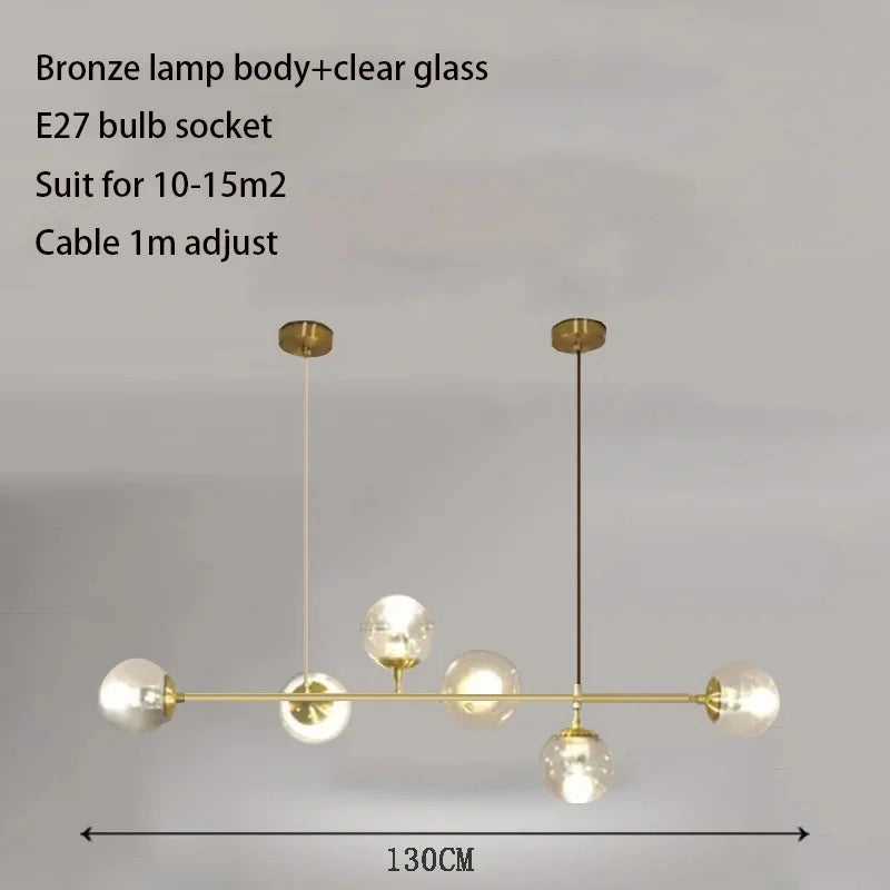 Amanda Glass Chandelier