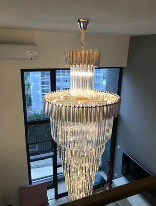 Golden Marie Chandelier Collection Modern  Contemporary Crystal Statement Fixture