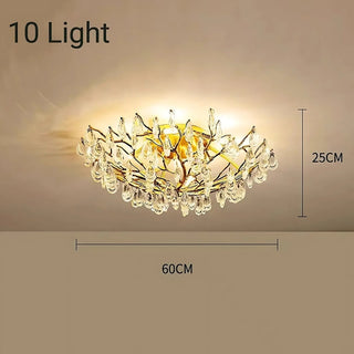 Selina Crystal Ceiling Lamp Luxurious Modern  Rustic Industrial Hanging Lamp