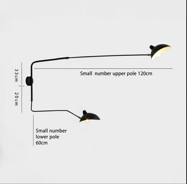 Dual Arc Modern Modern Wall Lamp