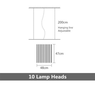 The Fishbone Chic Modern  Handcrafted Artisan Ceiling Light