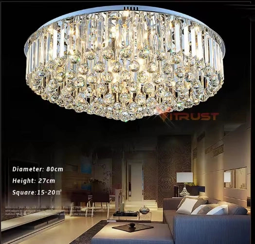 Eva Crystal  Ceiling Light And Wall Lamp