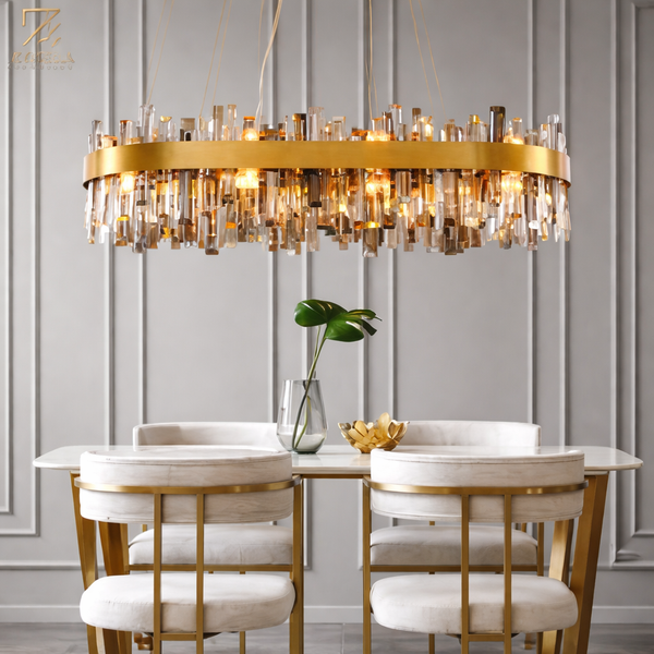 Princess Kate Crystal Flush Mount Chandelier | Zynella Interior