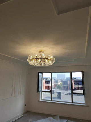 Chelsea Ring Chandelier Modern  Chic Glass Globe Pendant