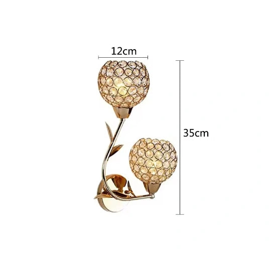 Eva Crystal  Ceiling Light And Wall Lamp