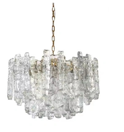 Zynella Ice-Melting Glass LED Chandelier