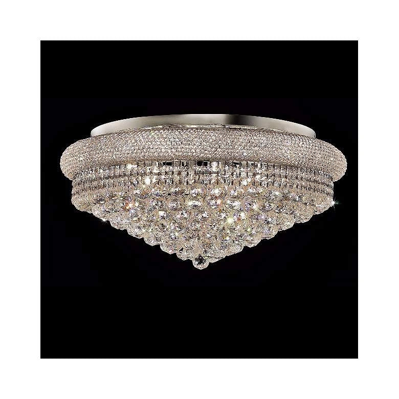 Zynella Luxury Round Crystal LED Pendant Chandelier