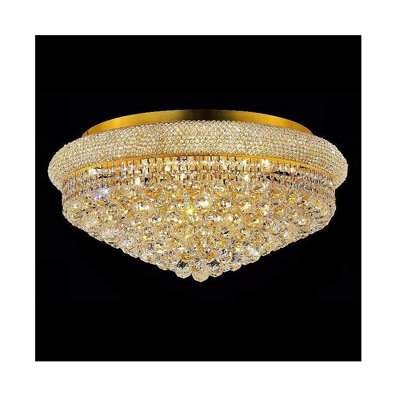 Zynella Luxury Round Crystal LED Pendant Chandelier