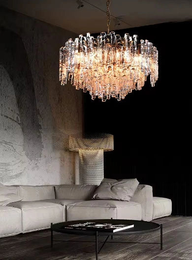 Zynella Ice-Melting Glass LED Chandelier