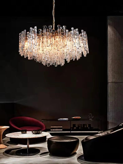 Zynella Ice-Melting Glass LED Chandelier