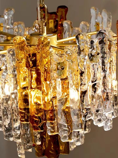 Zynella Ice-Melting Glass LED Chandelier