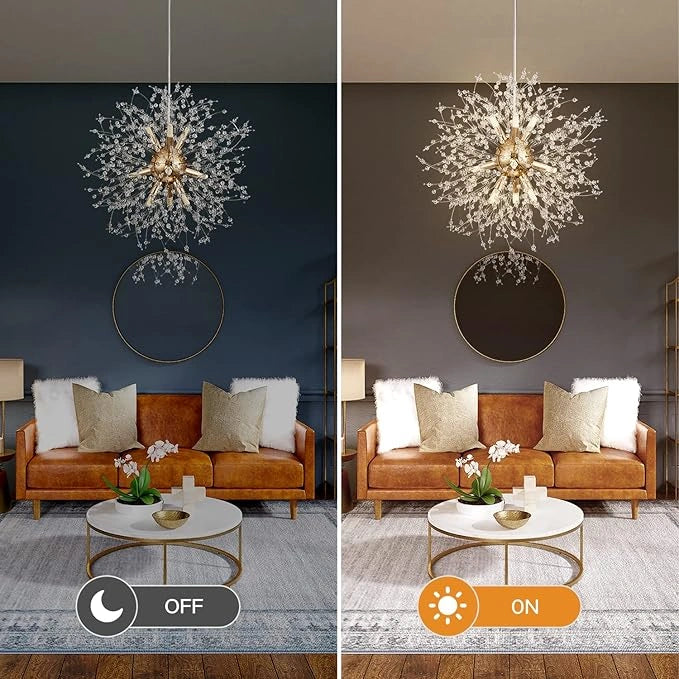 Zynella Dandelion Crystal LED Chandelier