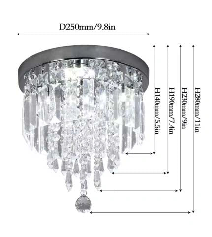 Emily Crystal Antique Chandelier