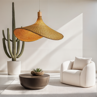 Ren Bamboo Lamp Classic Modern  Contemporary Crystal Statement Fixture
