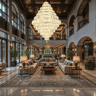 Hilton Chandelier Modern Geometric Design Lamp