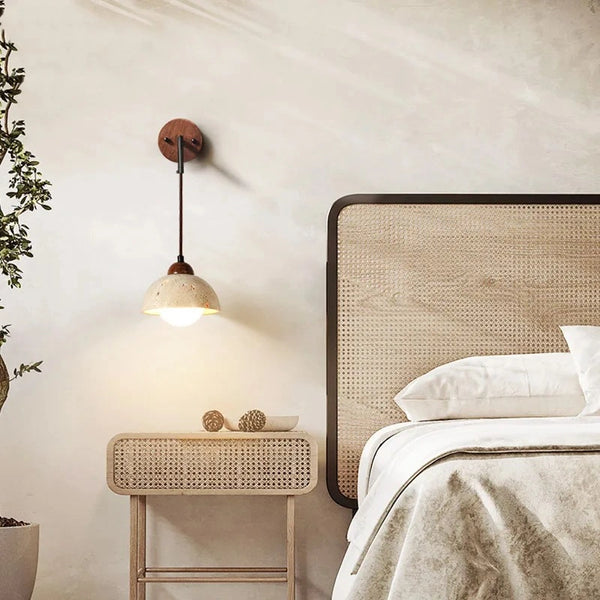 Isla Glow Travertine Wall Lamp
