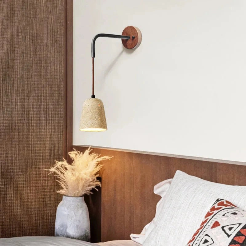 Isla Glow Travertine Wall Lamp