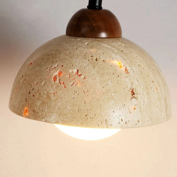 Isla Glow Travertine Wall Lamp