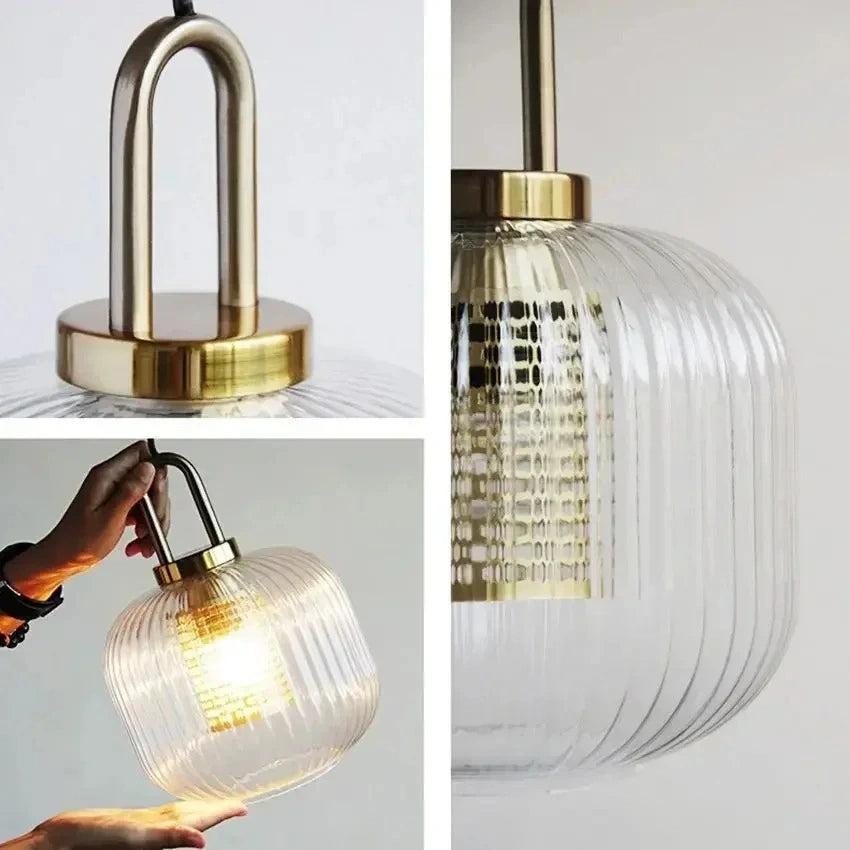 Arnault Fluted Glass Pendant